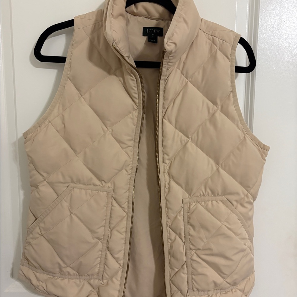 J.Crew Quilted Tan Vest